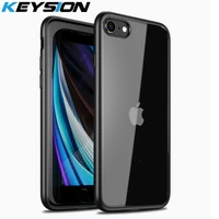 keysion fashion case for iphone se 2020 new se2 transparent matte shockproof phone back cover for iphone xr xs max x 8 7 plus