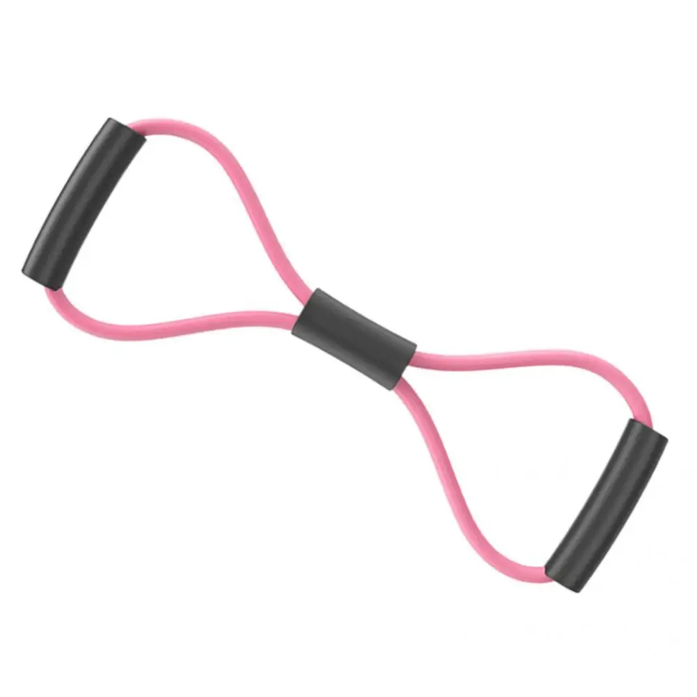 

Useful Exercise Yoga Band Comfortable to Hold Pink Yoga Band Eight-character Beautiful Back Rally for Fitness Yoga Band