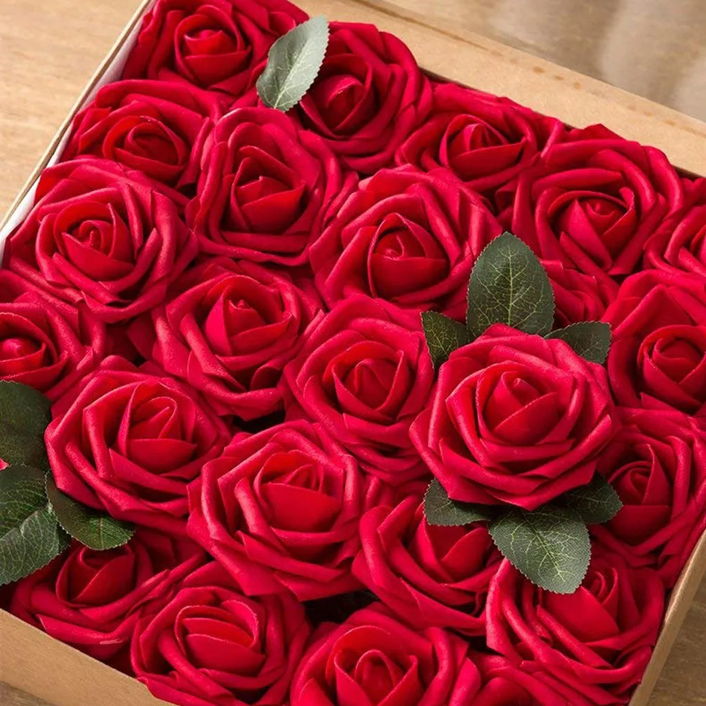 Подарочный пенопластовый цветок сделай сам на День святого Валентина коробка