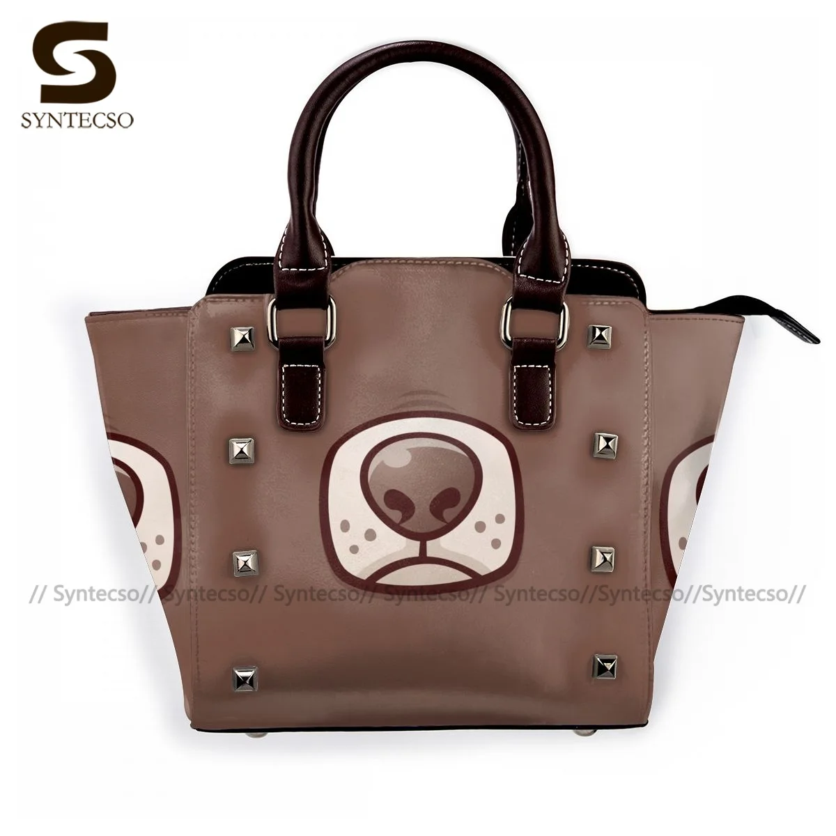 Dog Shoulder Bag Gift Aesthetic Handbag Leather Office Female Bags