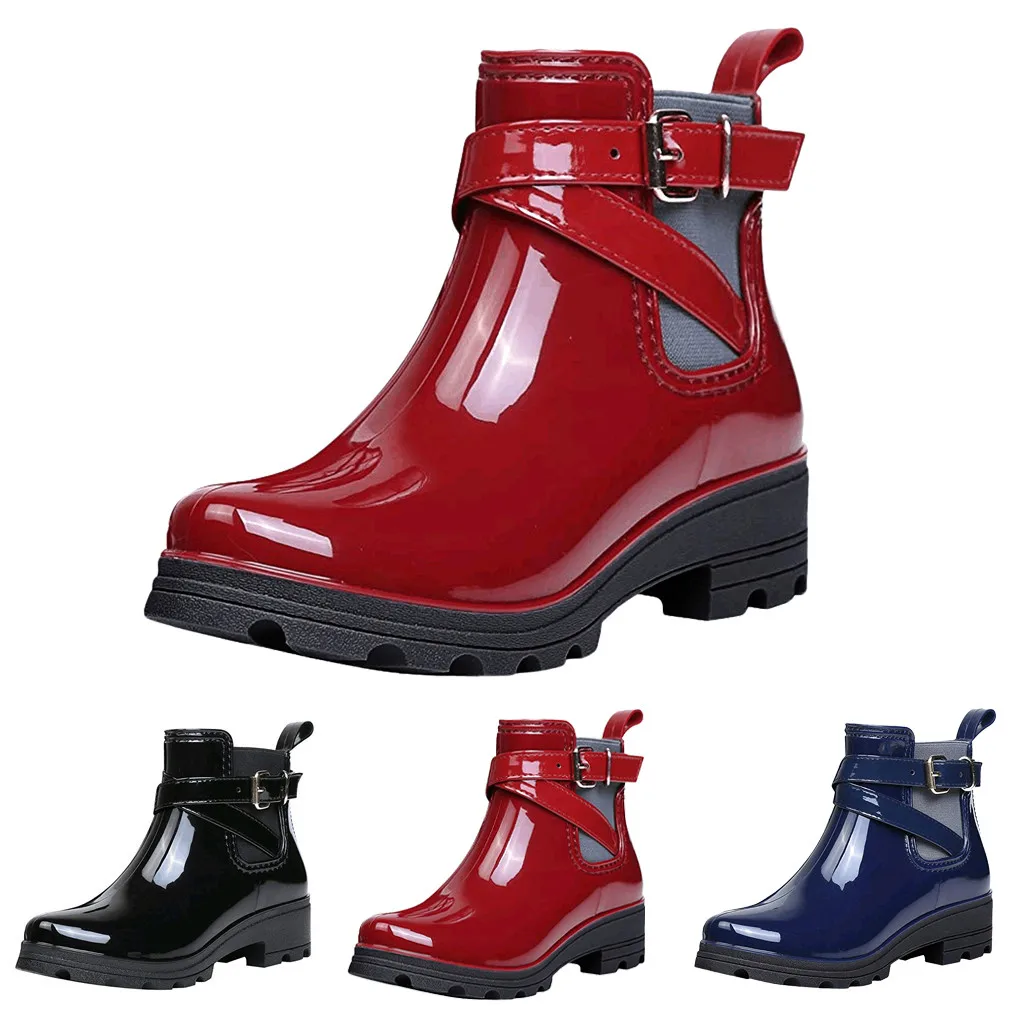 Модные женские ботинки короткие нескользящая обувь Уличная для воды с