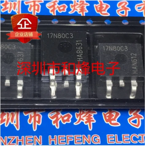 

Free Shipping 30pcs 17N80C3 SPB17N80C3 TO-263 800V 17A