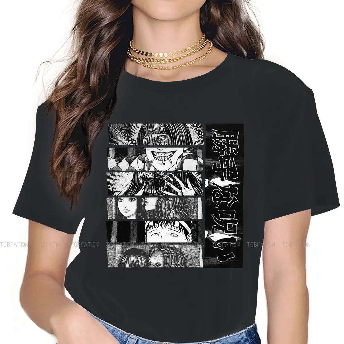 

Женская футболка с рисунком Томи дзюндзи Ито, размеры до 5XL