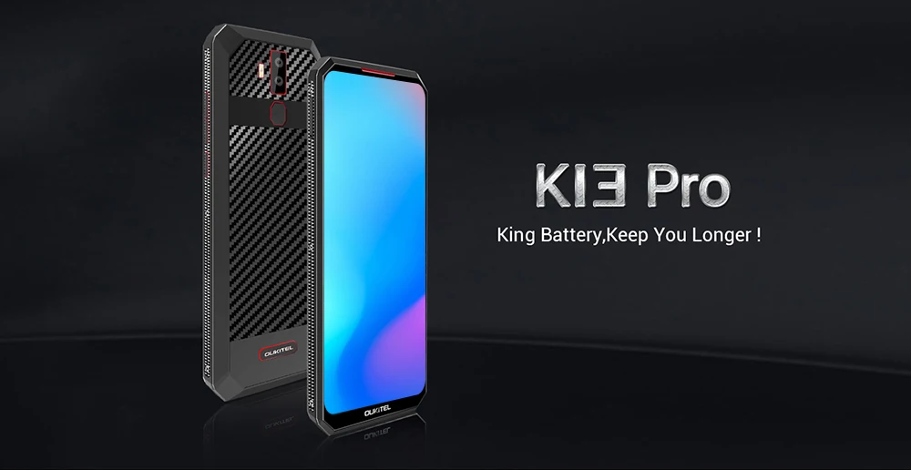Аккумулятор 11000 мАч, OUKITEL K13 Pro, 4G, 6,41 дюйма, мобильный телефон, Android 9,0, четыре ядра, 4 Гб ram, 64 ГБ rom, 16 МП, задняя камера, смартфон