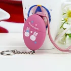 Замечательный розовыйсиний брелок с мультяшным принтом 120 дБ аварийная самооборона Личная сигнализация для женщин и детей