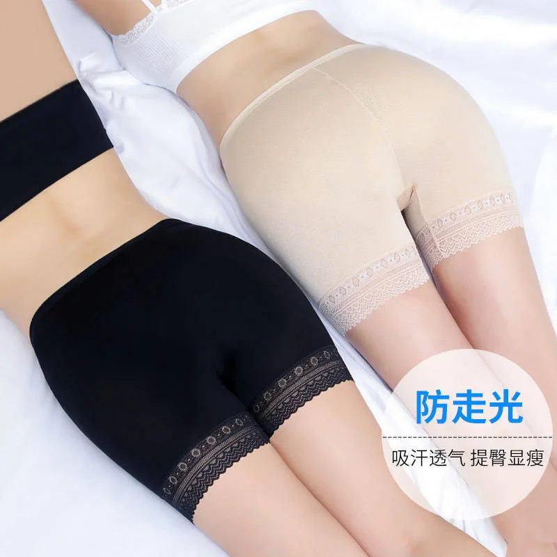 Женские мягкие хлопковые бесшовные шорты большого размера летние под юбку