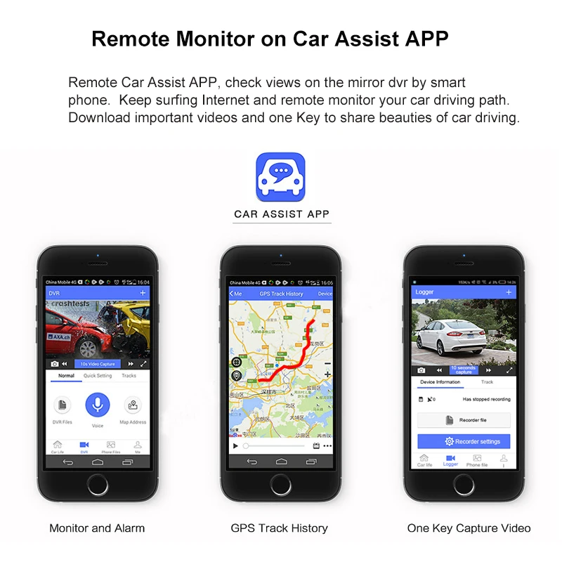 Зеркало заднего вида с видеорегистратором 10 &quot 4G Android 5 1 wi-fi ADAS GPS HD 1080P | Автомобили