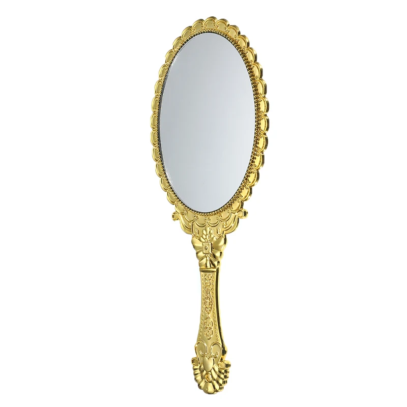 1 шт. портативное винтажное зеркало для макияжа Овальный Круглый косметики