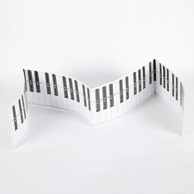 

88 Key Practice Keyboard Piano & Note Chart for Behind the Piano Keys,Guide Teaching Aid Note Chart for Beginner Student