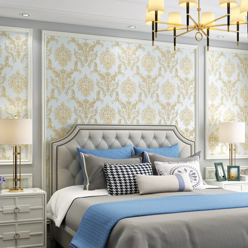 Новинка 2020 классические обои из Дамаска в европейском стиле 3d Самоклеящиеся