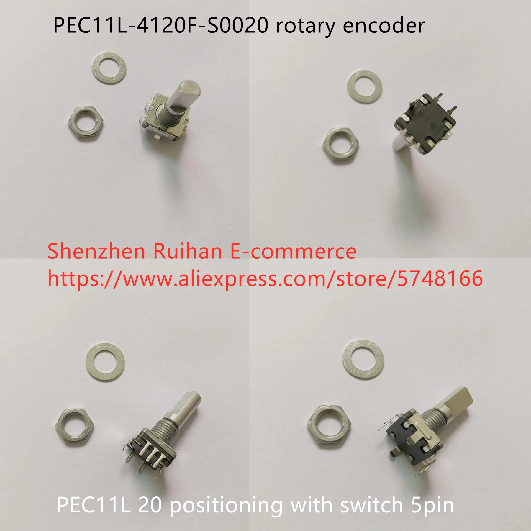 Оригинальный новый 100% PEC11L-4120F-S0020 роторный энкодер 20 позиционирование с переключателем 5pin