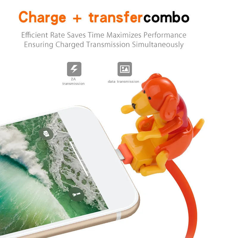 USB-кабель для зарядки смартфонов и планшетов на Android iPhone Mini Humping Spot Dog Funny Puppy Toys |