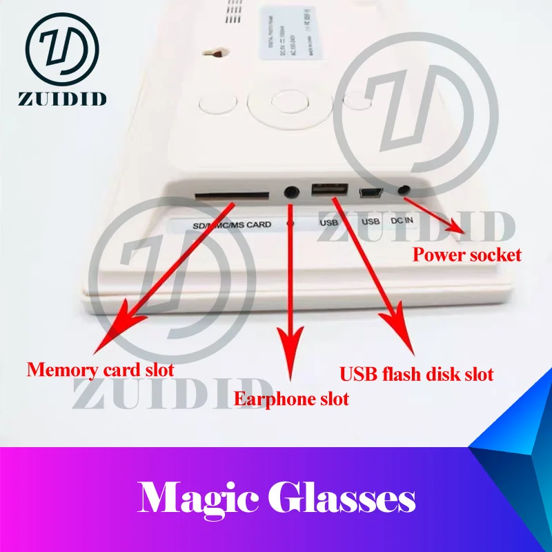 ZUIDID room escape prop Magic Glasses  to see the hidden clues  unlock with light effect adventurer  Real life room enlarge