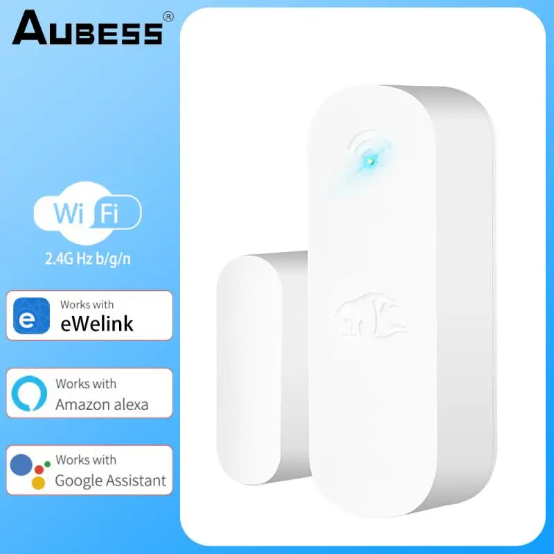 

Датчик открытия/закрытия дверей и окон, беспроводное подключение к Wi-Fi, работает с Alexa Ewlink