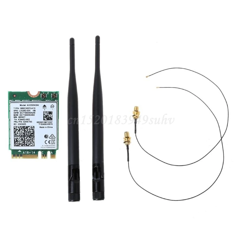 Двухдиапазонный беспроводной адаптер сетевой карты AX200NGW NG FF M.2 Wifi для Intel