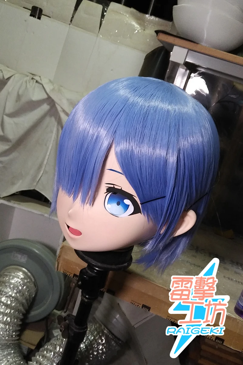 

(RAIGEKI MAKS 145) Silicone Helloween Cosplay Mask Girl Crossdressing Resin BJD DOLL Japan Cartoon Kigurumi Anime Cosplay Mask