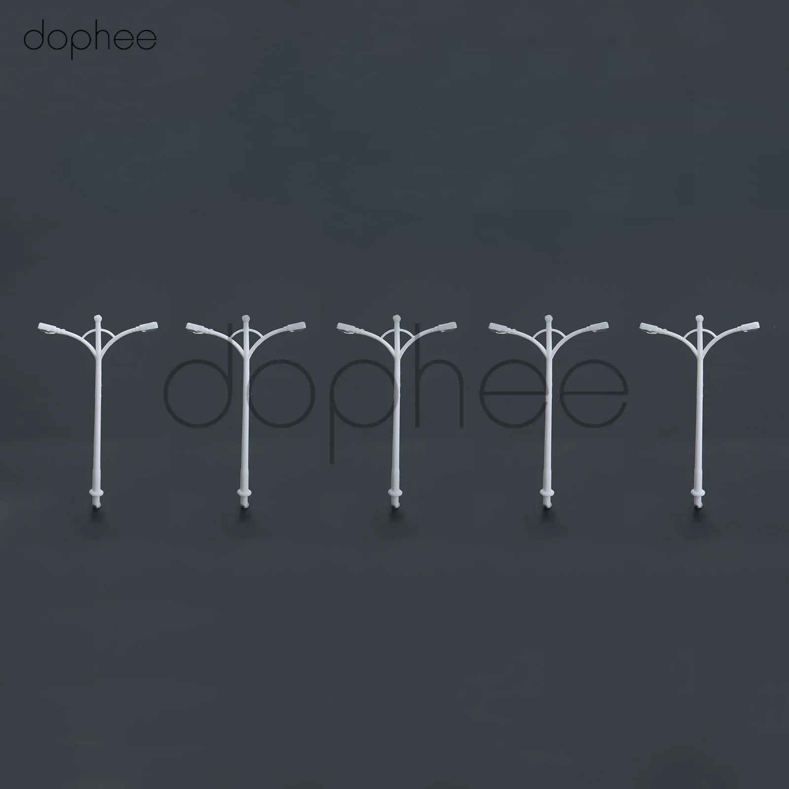 Dophee 10 шт. модель железнодорожного поезда лампа столб уличные фонари масштаб 1:100