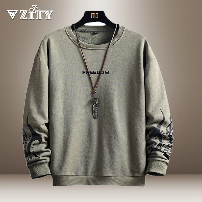 

Mens Casual Harajuku Sweatshirts Men Slim Fashion Hip Hop Streetwear Long Sleeve Pullover Male Autumn Spring Print Men Clothing