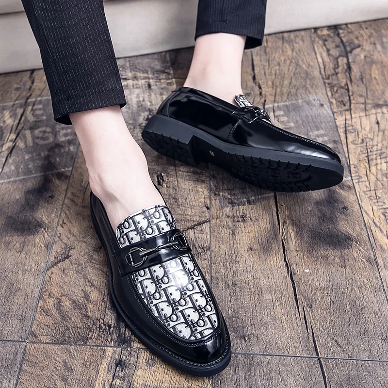 

Мужские кожаные туфли, мужские лоферы, роскошные кожаные мужские итальянские дизайнерские деловые туфли, настоящие повседневные лоферы с в...