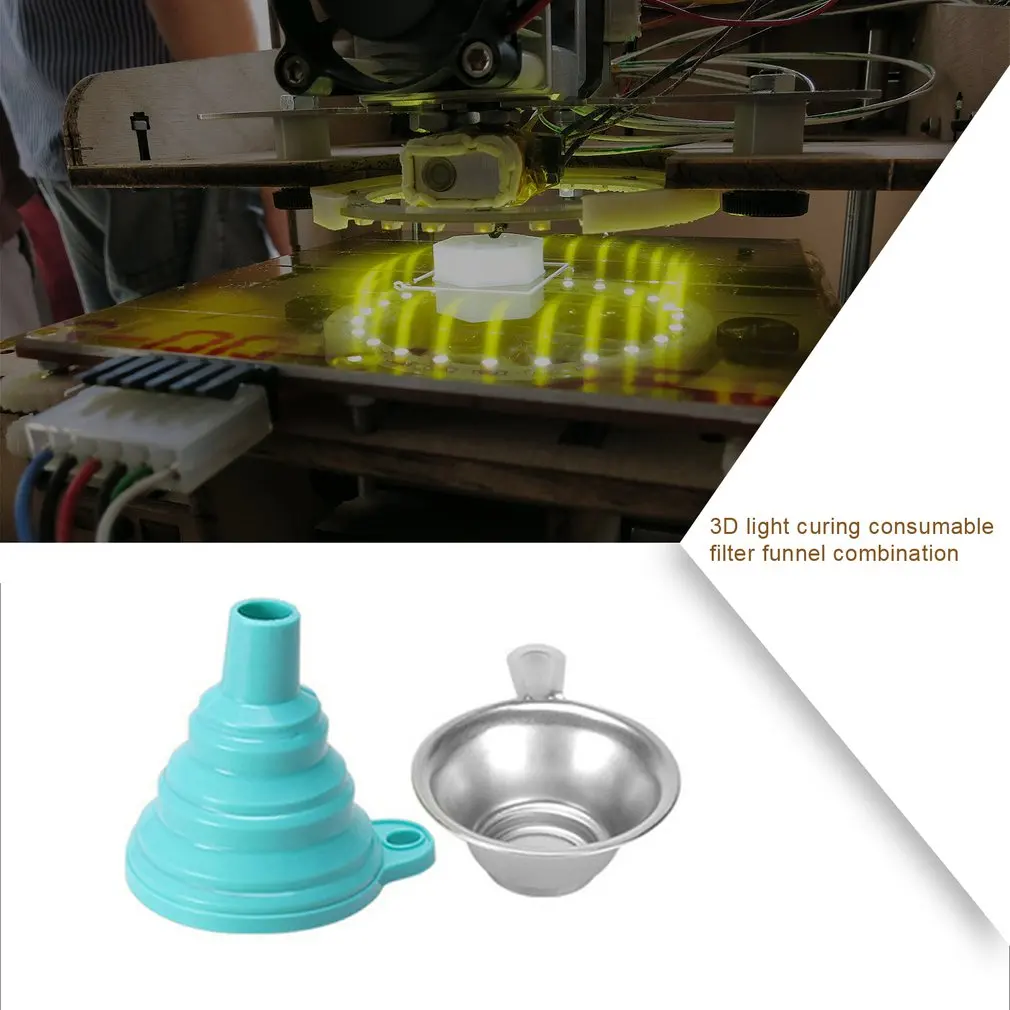 

3D Light Curing Consumables Filter Funnel Combination 3D Printer Accessories Photosensitive Resin Recycling Good Helper