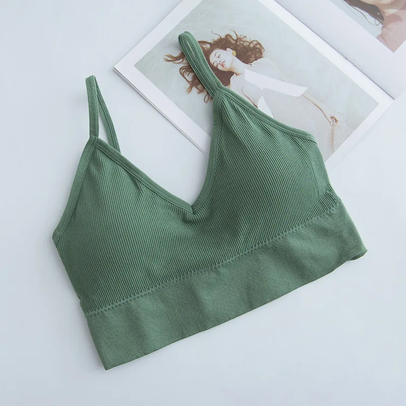 

2021 Summer Sports Bra For Women Large U-back Seamless Bra Bra Sports Vest Underwear Women's Sling Bra Lady Crop Tops