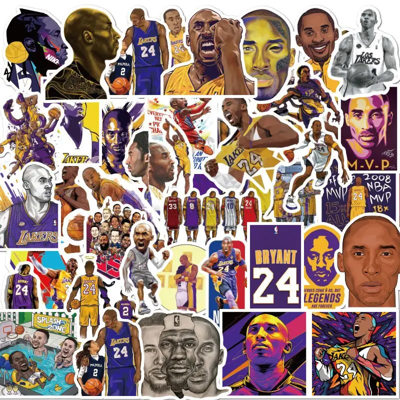 50 шт. Стикеры для баскетбола s Коби Брайант наклейка ноутбука эстетичная