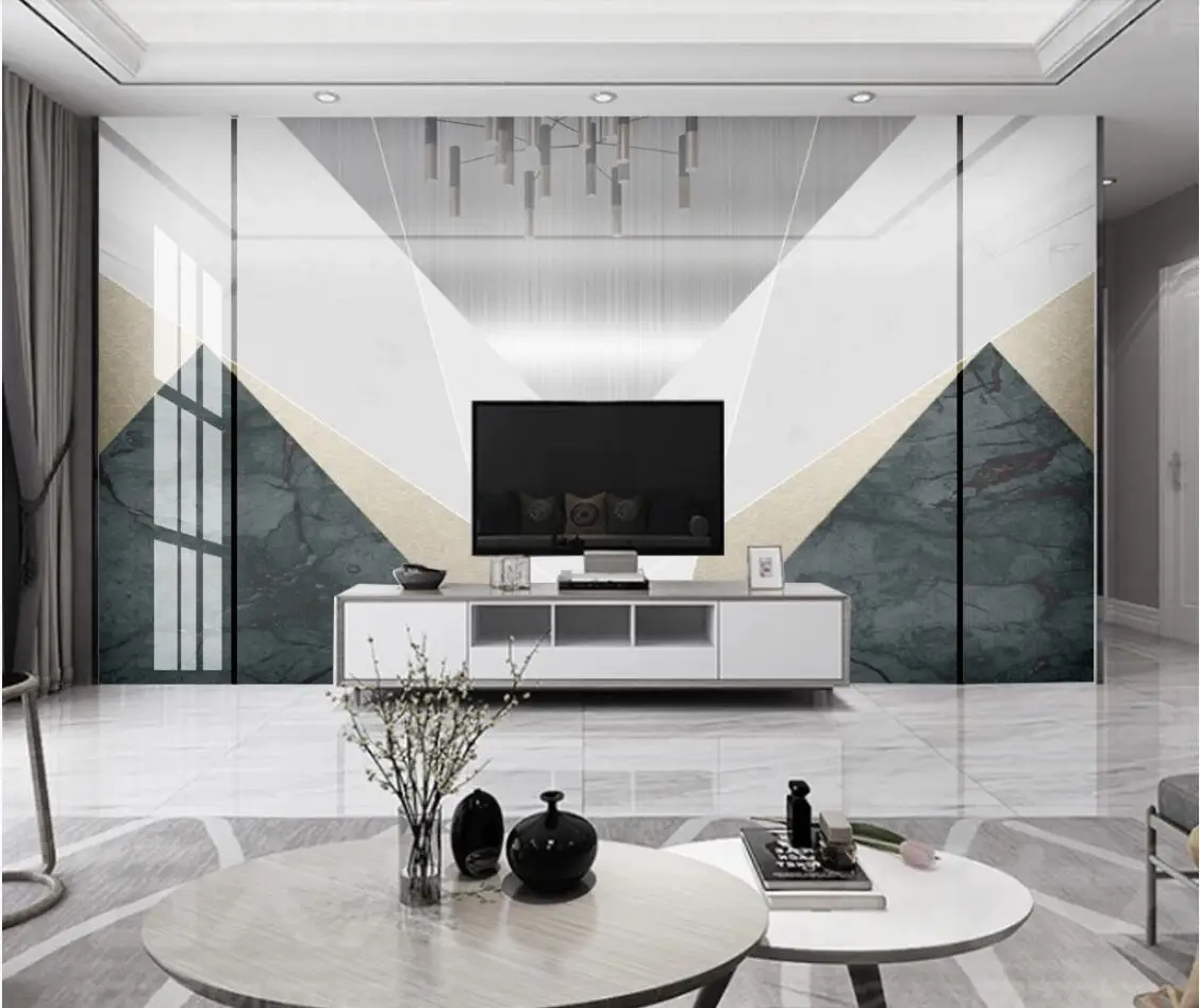 Абстрактная Геометрическая Настенная роспись популярная настенная живопись для