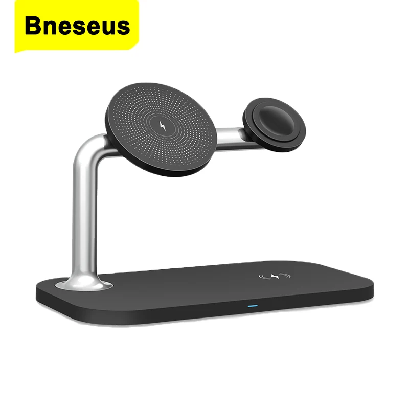 

3 In 1 15W Qi Wireless Charger Magnetic Holder For iPhone 12 13 Xiaomi Huawei Apple Watch Airpods Pro Mobile Phone Charger Base