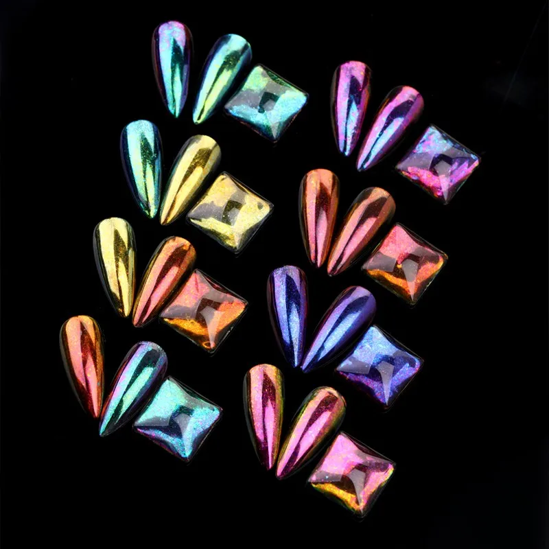 1 коробка хлопья Хамелеон для ногтей нерегулярная алюминиевая фольга УФ-Гель-лак