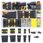 Автомобильные водонепроницаемые разъемы, 123456 контактов, автомобильные электрические разъемы, комплекты штекеров, лезвие Набор предохранителей 300 В 12A, жгут грузовиков