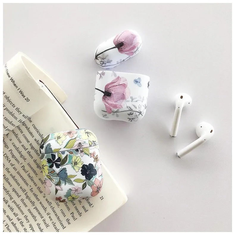 Чехол для наушников Art Flower Airpods 2 1 Air Pods чехол s милый светящийся винтажный