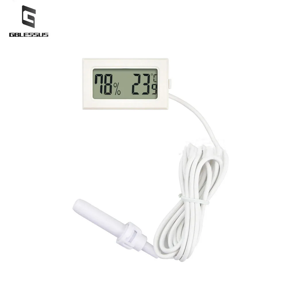 embedded mini lizard tortoise horned frog reptile pet breeding box electronic digital display thermometer tpm 25 free global shipping