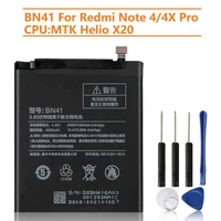 replacement battery bn41 for xiaomi redmi note 4 mtk redrice note4 pro note 4x high end version mtk helio x20 4100mah