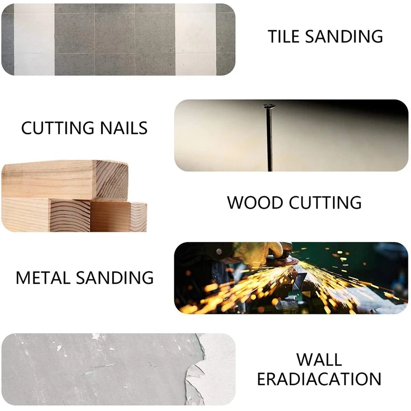 

5Pcs Carbide Saw Blade Oscillating Multitool Woodworking Grinding Cutting Tool Multi Blade Replacement for Electric Saw