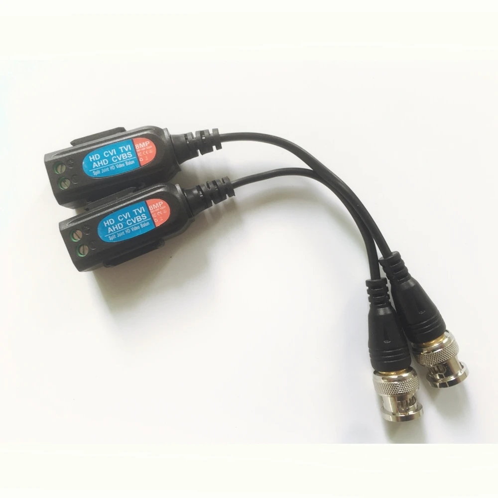 UTP Video Balun 8MP AHD/CVI/TVI Twisted BNC CCTV Passive Transceivers Cat5 | Безопасность и защита