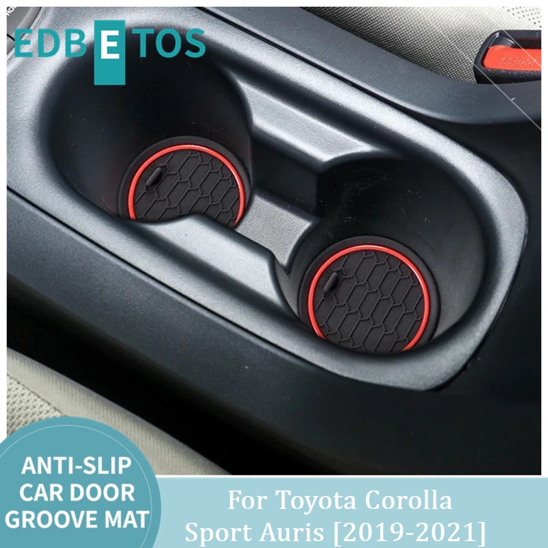 

Center Console Mats For Toyota Corolla Sport Auris E210 Accessories 2019 2020 2021 Coasters Cup Liners Pads Interior Decoration