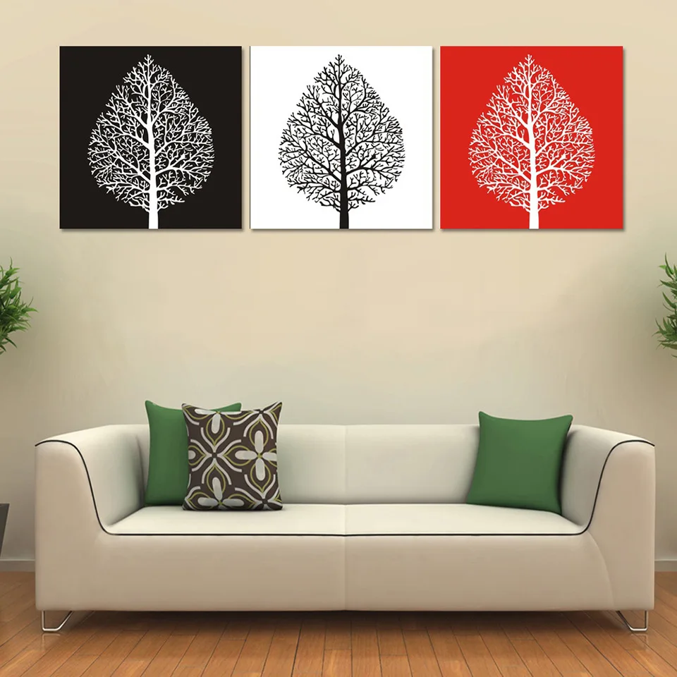 Современное домашнее украшение холст картина маслом настенная живопись тройная