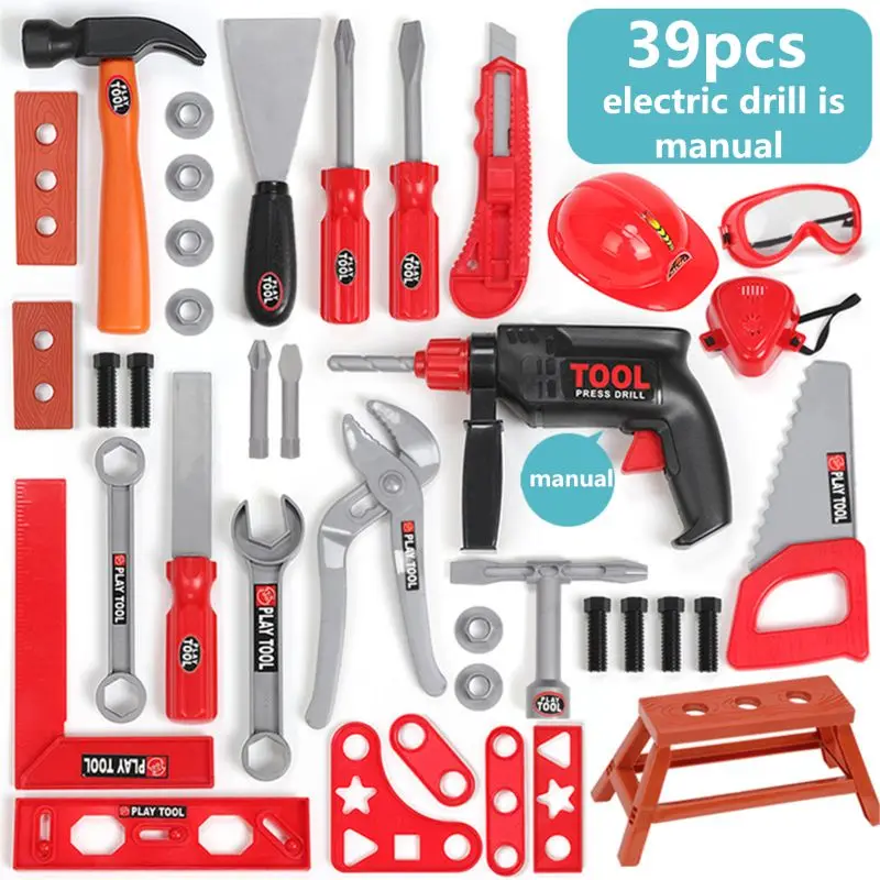 

Kids Toolbox Kit Educational Toys Simulation Repair Tools Toys Drill Engineering