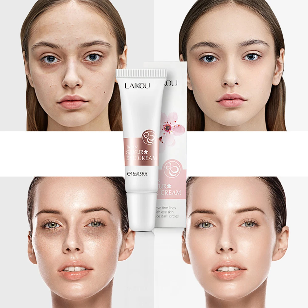 Японский крем для кожи вокруг глаз Sakura Niacinamide увлажняющий питательный