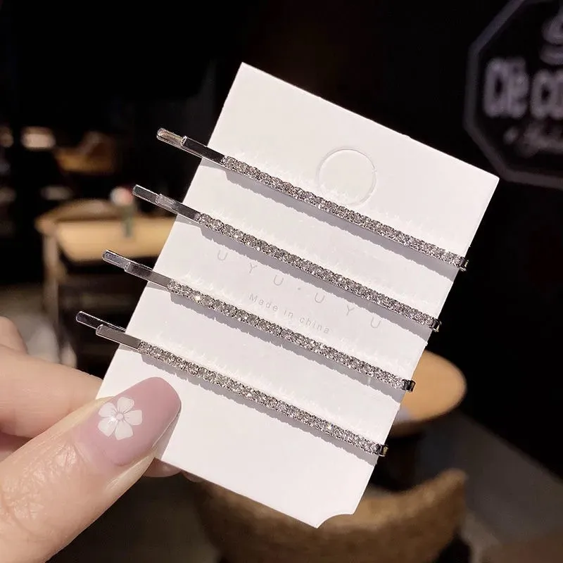 

KPOP Fashion Hairpin JENNIE BP Jewelry Sweet Rhinestones Hair Clip Diamond Hairpin Hair Accessories Gifts for Women Girl Y216