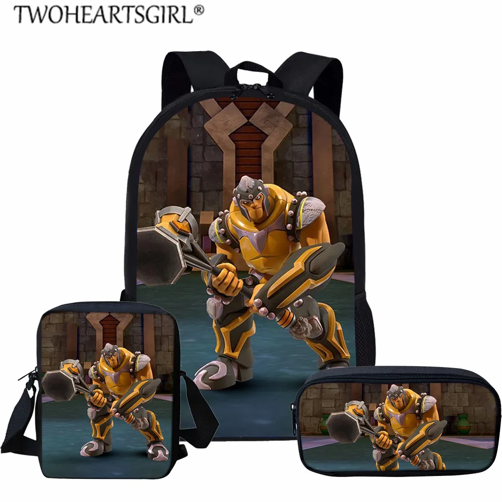 LH1191CEK Twoheartsgirl детские школьные сумки для мальчиков игры Gormiti школьные сумки для учеников начальной школы большой емкости рюкзак наборы для девочек мальчиков ранец - Цвет: LH1191CEK