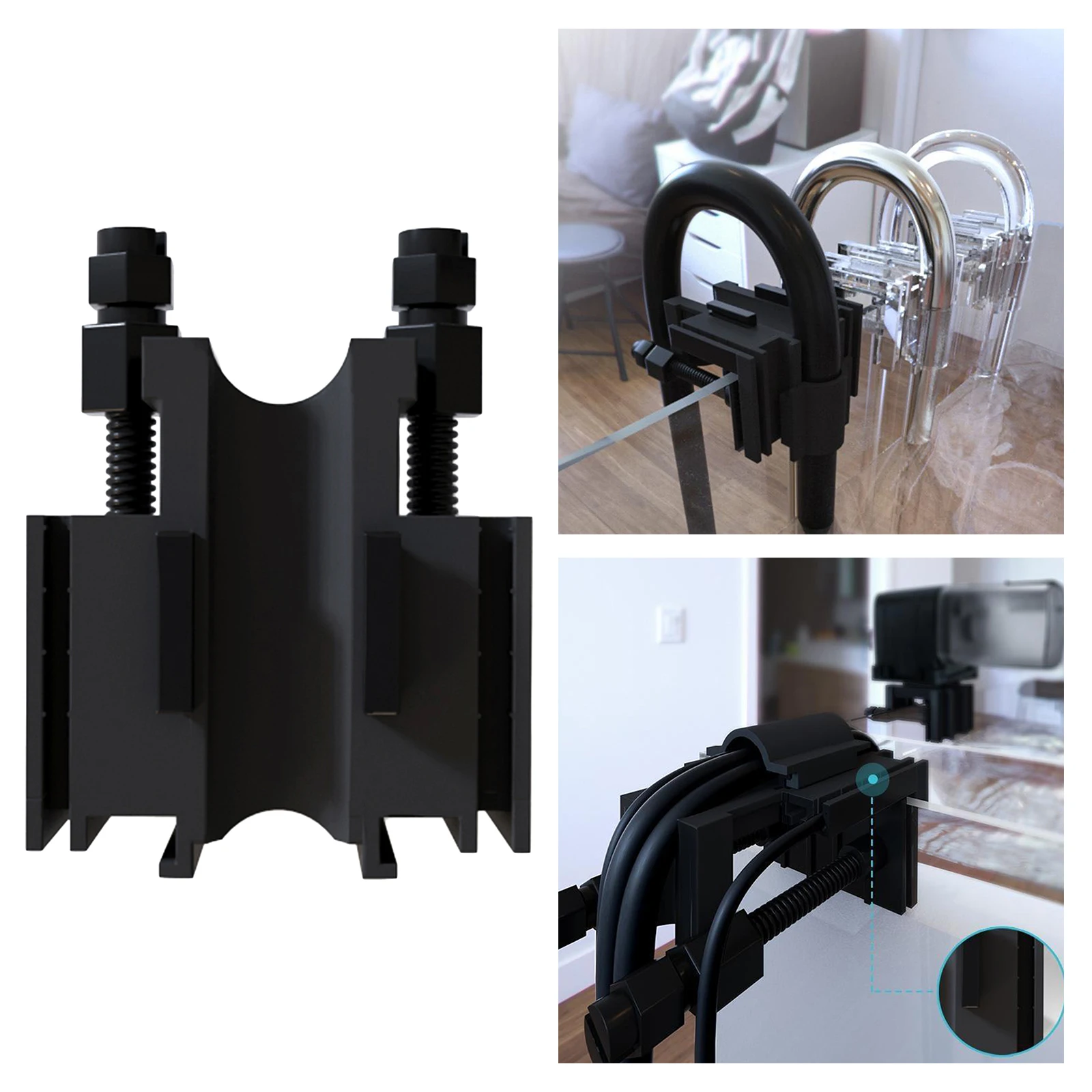 Практичный аквариум водопроводные трубы зажим Пластик Рыбалка трубка для