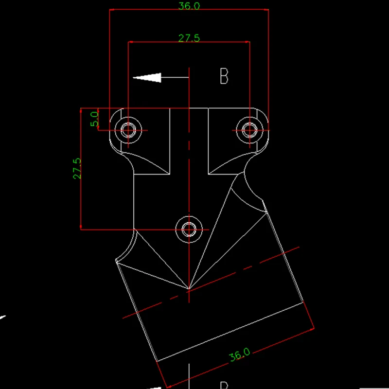 

2PCS 20 to 20mm Nylon Tripod Tee Three-way Joint Landing Gear Carbon Tube Fixed Connector for RC Plant Agriculture UAV Drone