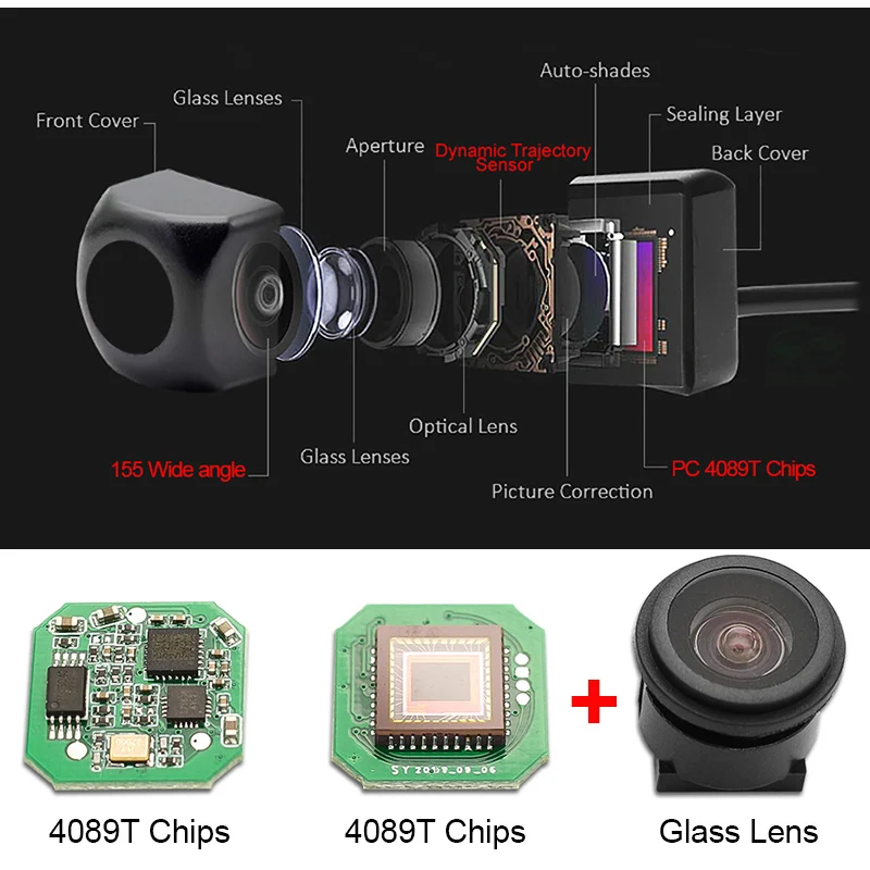 HD 4089T автомобильная динамическая траектория парковочная линия Автомобильная