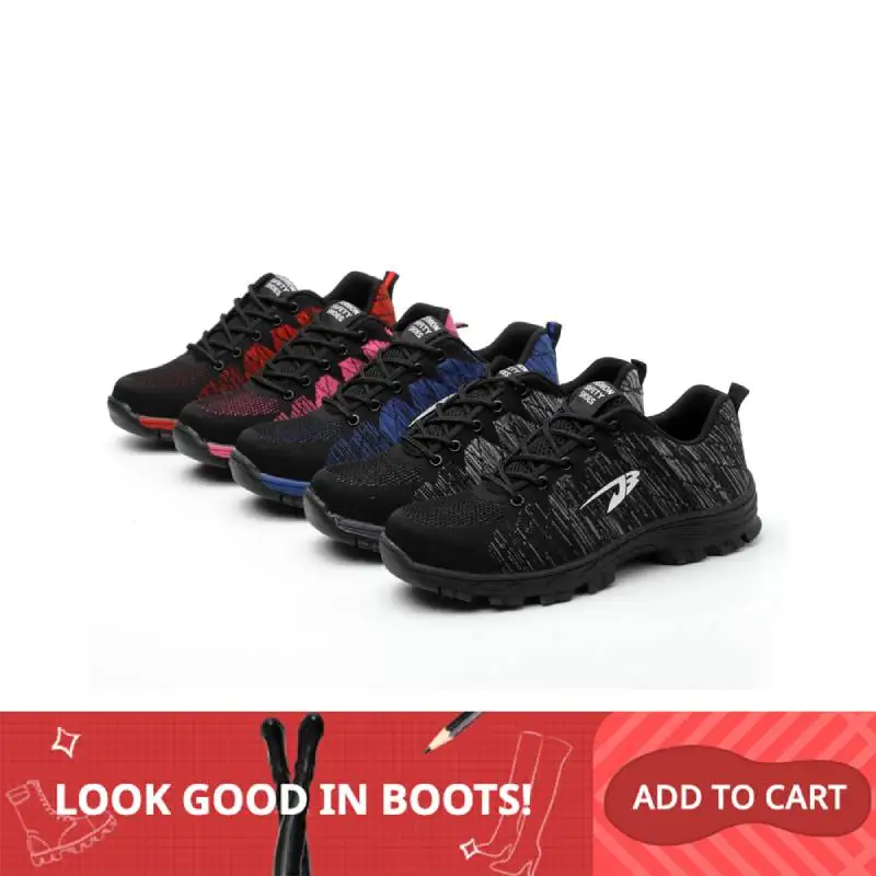 Уличные мужские и женские безопасные рабочие ботинки Мужская дышащая обувь