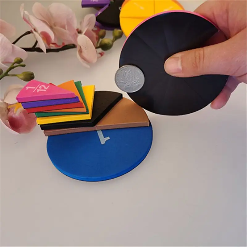 

51pcs Magnetic Round Fraction Early Educational Math Toys Kids Educational