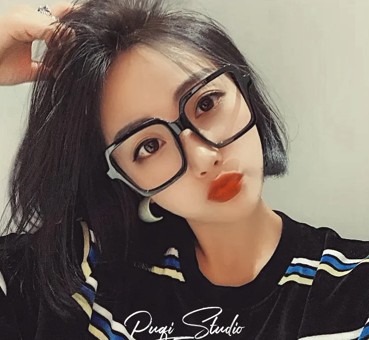 Tesia шик больших размеров для женщин квадратная оправа очков прозрачный линзы