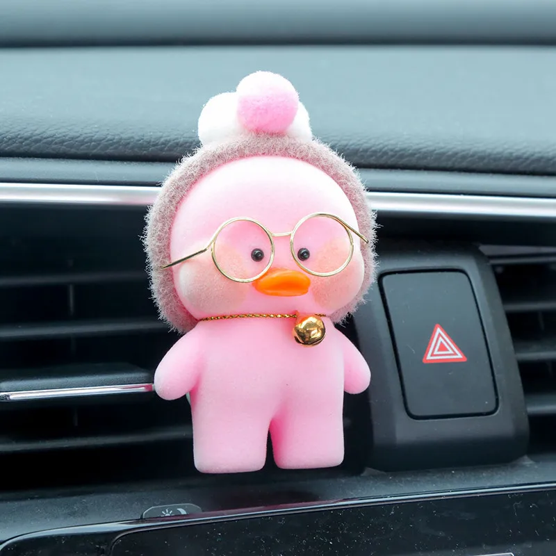 8 см Kawaii LaLafanfan кафе утка игрушка мультфильм милый утка автомобиль Декор животных Куклы Игрушки для девочек подарок на день рождения для детей - Цвет: 11