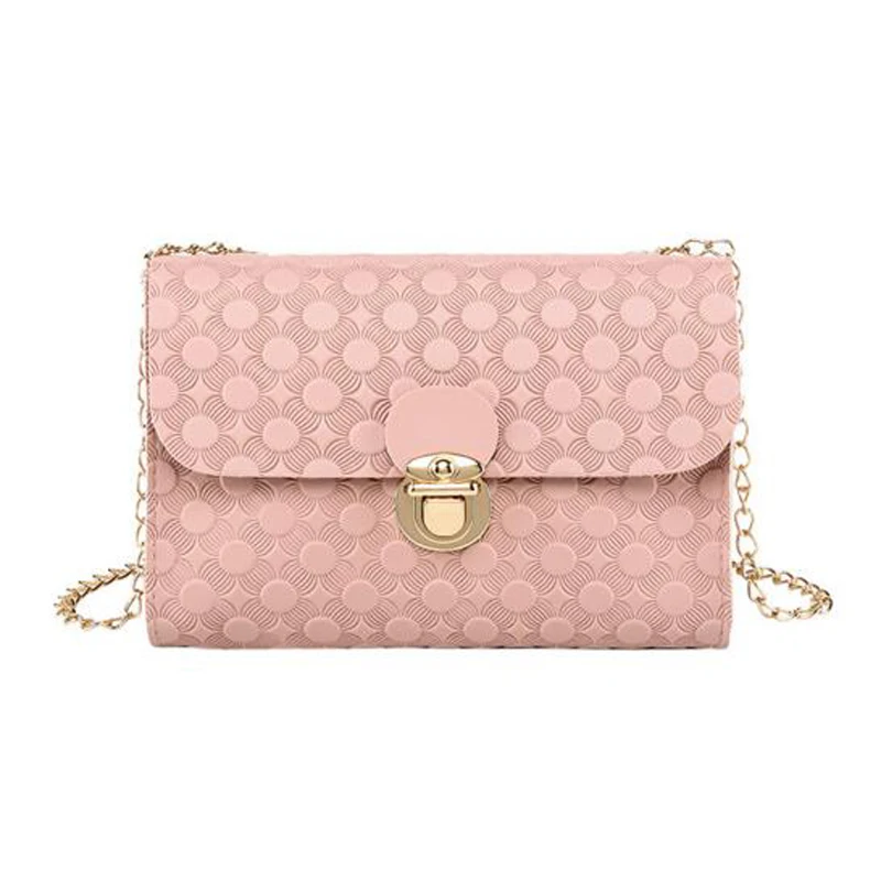 Женская сумка на плечо женская маленькая квадратная с рельефной цепочкой через