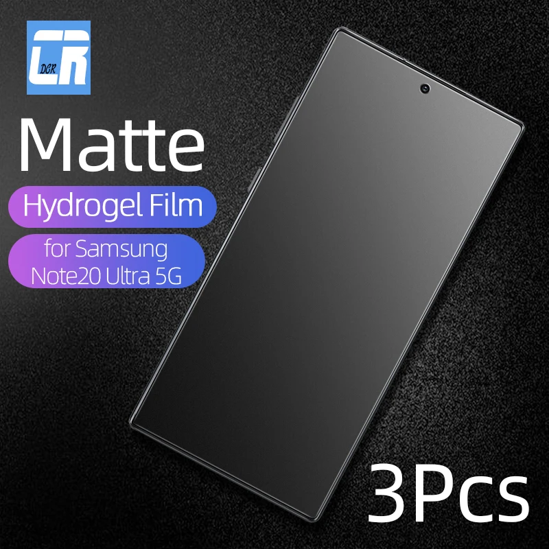 1-3PCS No Fingerprint Matte Hydrogel Film for Samsung Galaxy Note 20 Ultra S10 5G S10e S7 Edge A71 A50 A21S A51 Screen Protector